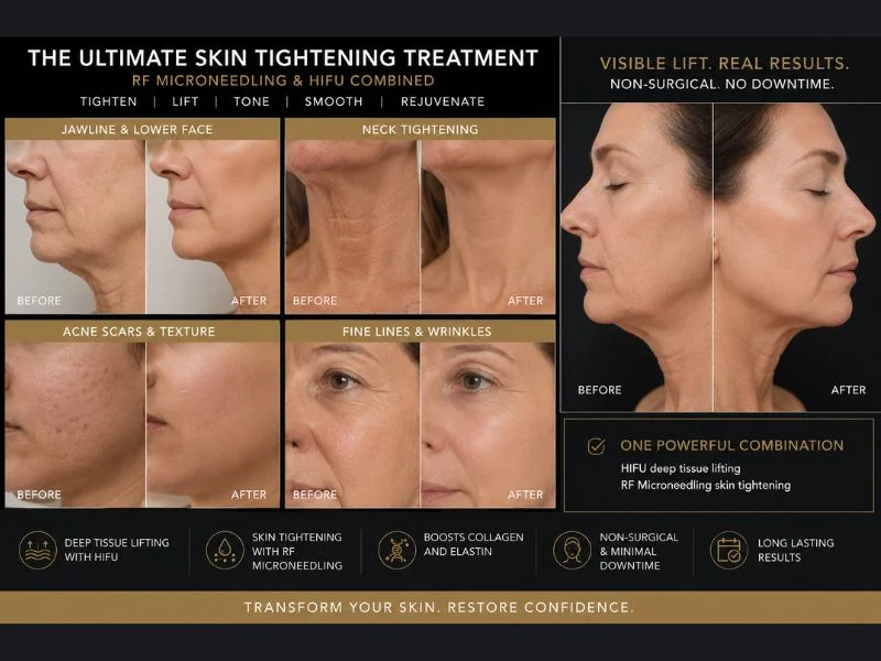 Results of combined treatment for the ultimate skin tightening treatment Newport
