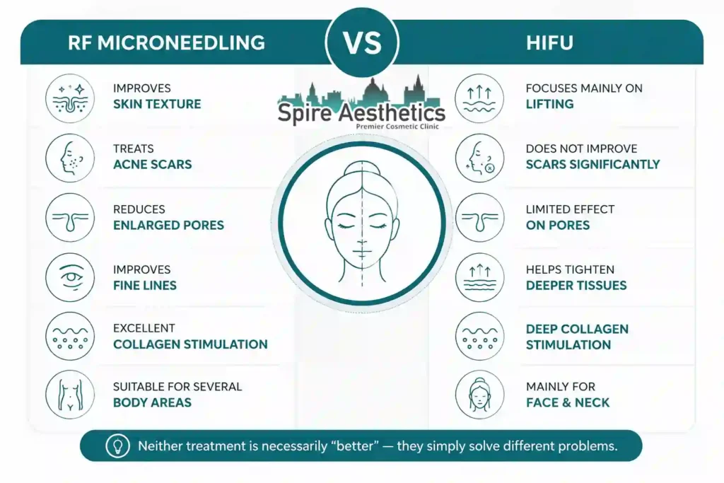 RF Microneedling vs HIFU: Which Treatment Gives Better Results Newport?